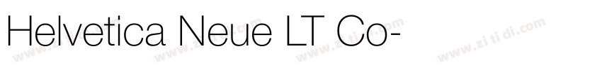 Helvetica Neue LT Co字体转换